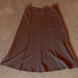 Long Black Knit Skirt